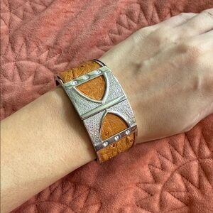 Faux Leather Cuff Bracelet
